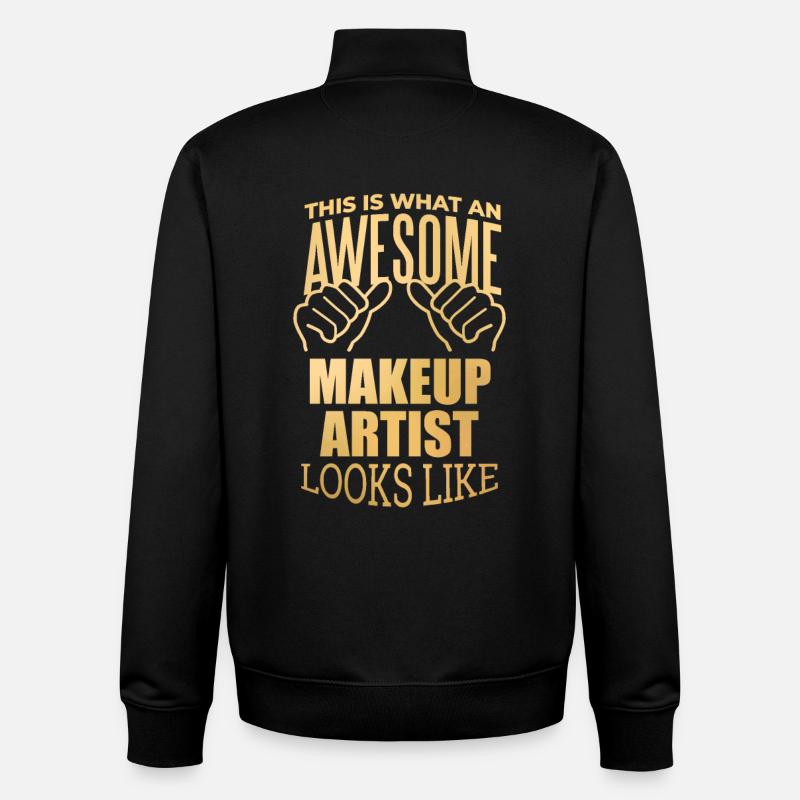 Makeup - Unisex Organic Zip Sweatshirt by Stanley/Stella - black