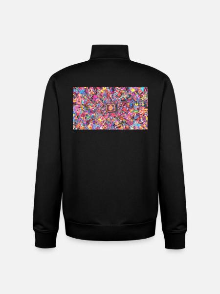 Bitcoin Bazooka – PopArt 4 - Unisex Organic Zip Sweatshirt von Stanley/Stella - Schwarz