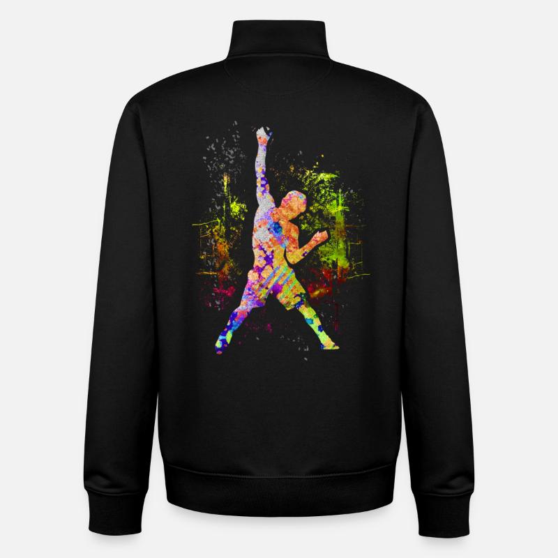 Escalade / Climbing / Freeclimbing kletterer Berg - Sweat zippé unisexe en coton bio Stanley/Stella - noir
