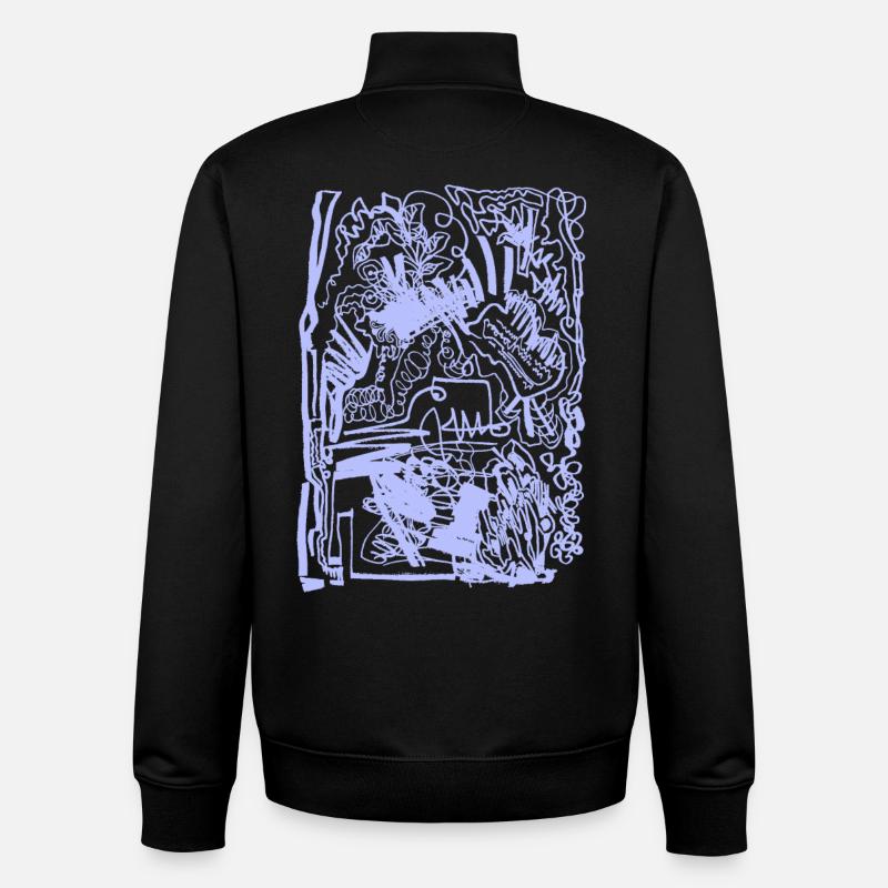 CHAOS - Sweat zippé unisexe en coton bio Stanley/Stella - noir