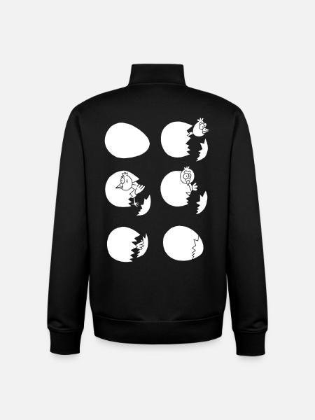 Die Welt entdecken oder nicht (weiß) - Unisex Organic Zip Sweatshirt von Stanley/Stella - Schwarz