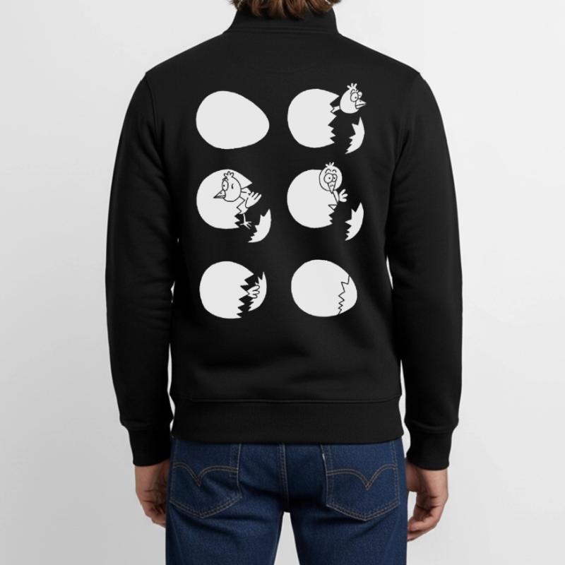 Die Welt entdecken oder nicht (weiß) Unisex Organic Zip Sweatshirt von Stanley/Stella