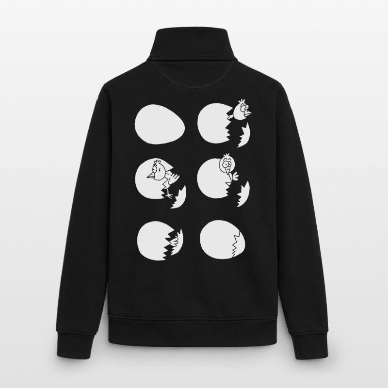 Die Welt entdecken oder nicht (weiß) Unisex Organic Zip Sweatshirt von Stanley/Stella