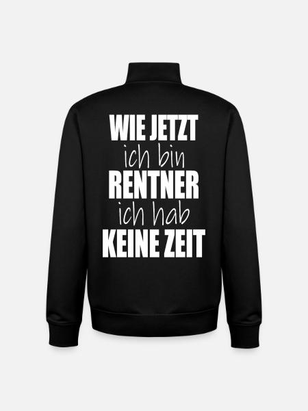 hvordan jeg nu er pensioneret, har jeg ikke tid - Stanley/Stella unisex sweatshirt med lynlås i økologisk - sort