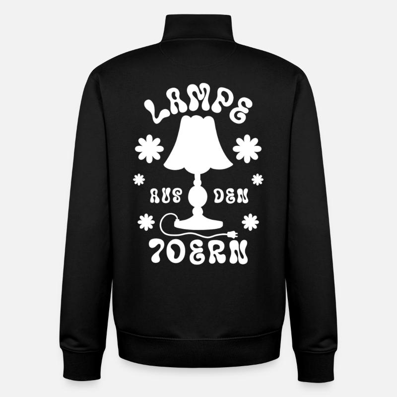 Lampe aus den 70ern - Unisex Organic Zip Sweatshirt von Stanley/Stella - Schwarz