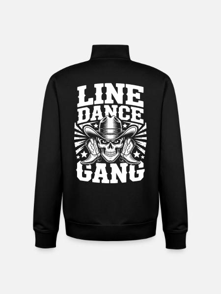 Line Dance Schädel-Gang - Unisex Organic Zip Sweatshirt von Stanley/Stella - Schwarz
