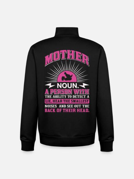 Mutter-Substantiv-Definition Lustiges Mutter-Power-Shirt - Unisex Organic Zip Sweatshirt von Stanley/Stella - Schwarz