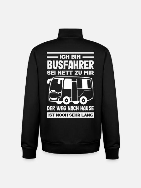 Busfahrer Sei Nett Heimweg Lang - Unisex Organic Zip Sweatshirt von Stanley/Stella - Schwarz