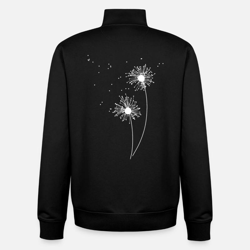 Pusteblume - Unisex Organic Zip Sweatshirt von Stanley/Stella - Schwarz