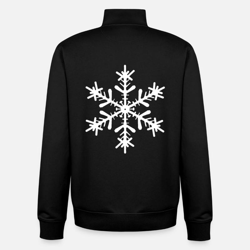 Schneestern - Unisex Organic Zip Sweatshirt von Stanley/Stella - Schwarz