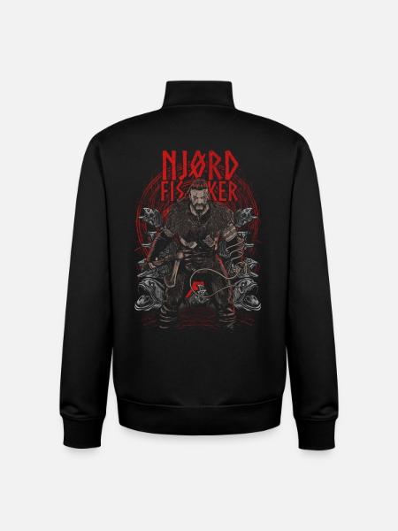 Njørd Fisker - Viking - red - Unisex Organic Zip Sweatshirt von Stanley/Stella - Schwarz