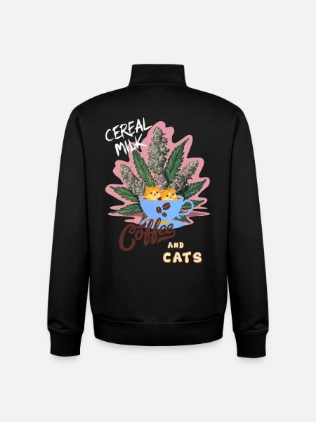 Cereal Milk C&C - Unisex Organic Zip Sweatshirt by Stanley/Stella - black