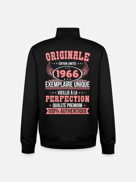 1966 – Unique example – Premium quality - Unisex Organic Zip Sweatshirt by Stanley/Stella - black