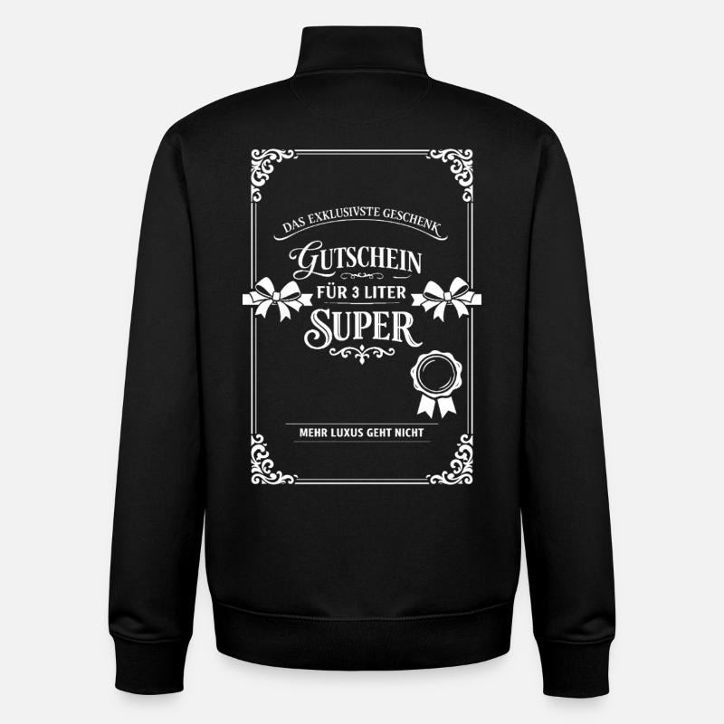 Das Exklusivste Geschenk - Unisex Organic Zip Sweatshirt von Stanley/Stella - Schwarz
