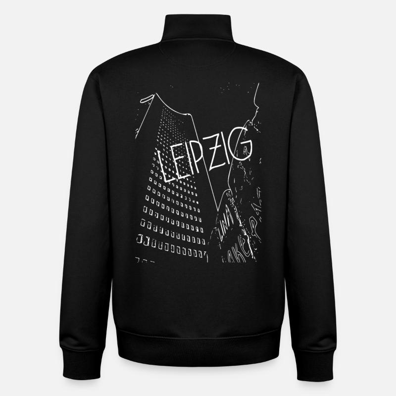 Leipzig - Unisex Organic Zip Sweatshirt by Stanley/Stella - black