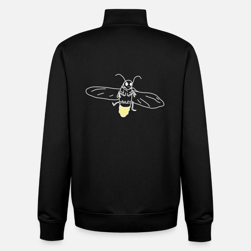 glowworm - Sweat zippé unisexe en coton bio Stanley/Stella - noir