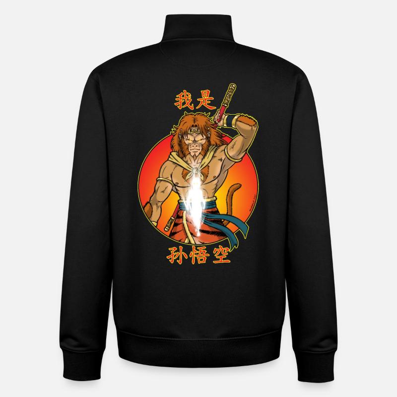Ich bin Sun Wukong - Unisex Organic Zip Sweatshirt von Stanley/Stella - Schwarz