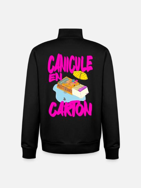 Heatwave in Carton, Mediterranean summer - Unisex Organic Zip Sweatshirt by Stanley/Stella - black