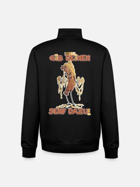Add your two cents - Unisex Organic Zip Sweatshirt by Stanley/Stella - black