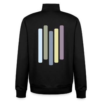 Eve Nord Style 26 - Unisex Organic Zip Sweatshirt by Stanley/Stella - black - Back - AI Model Male 185 light (185cm)