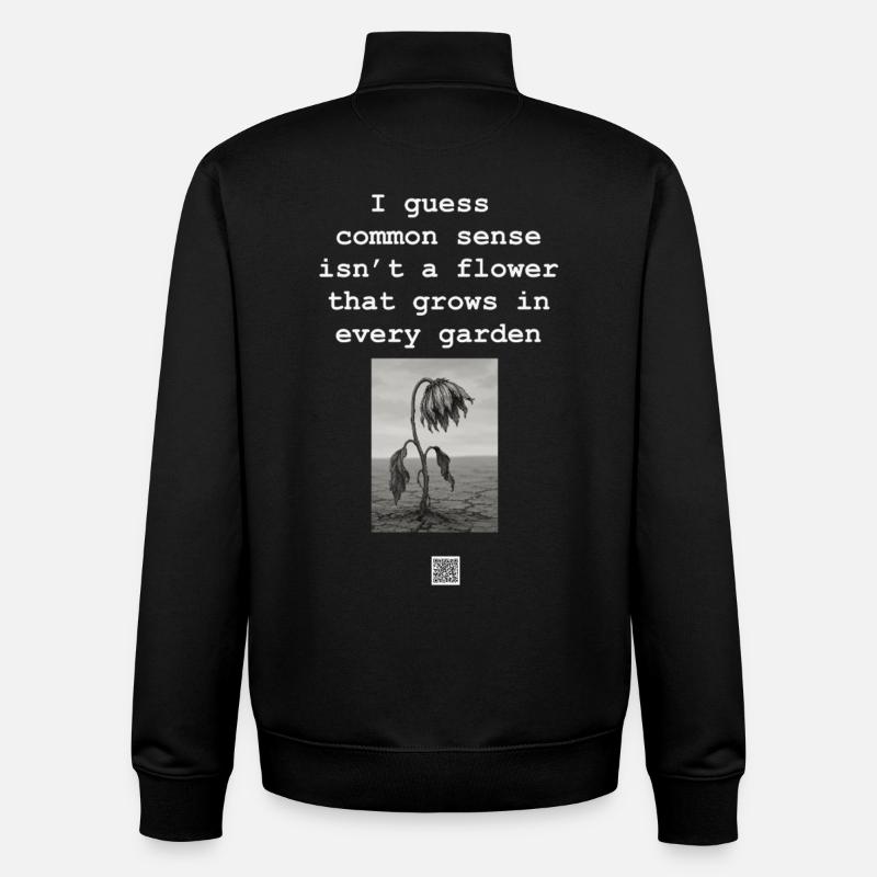 Bon sens - Sweat zippé unisexe en coton bio Stanley/Stella - noir