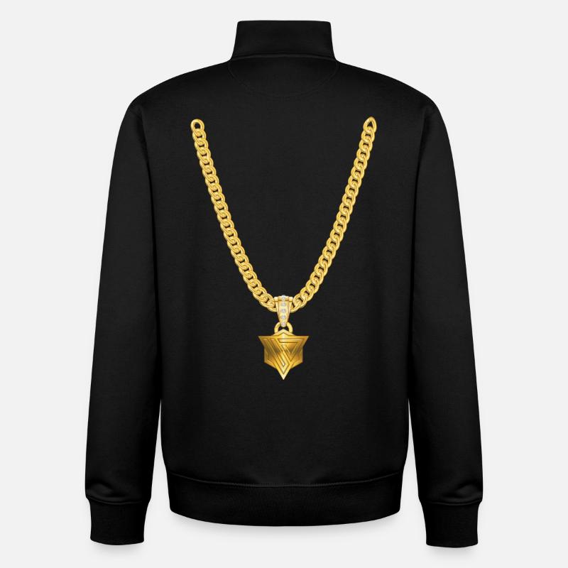 Rapperkette_Unus - Unisex Organic Zip Sweatshirt by Stanley/Stella - black