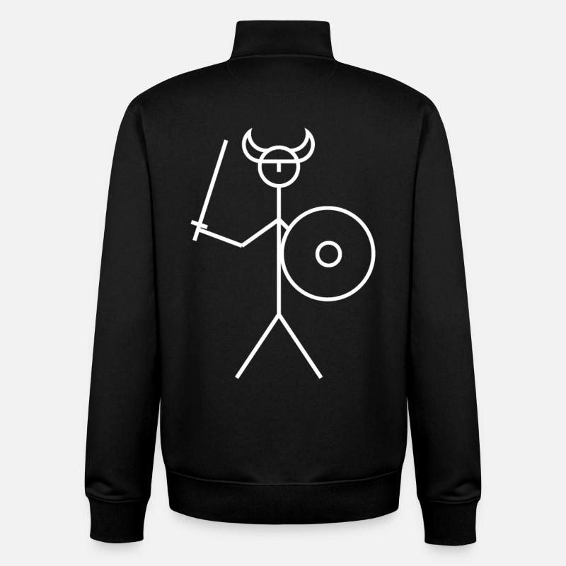 viking - Sweat zippé unisexe en coton bio Stanley/Stella - noir