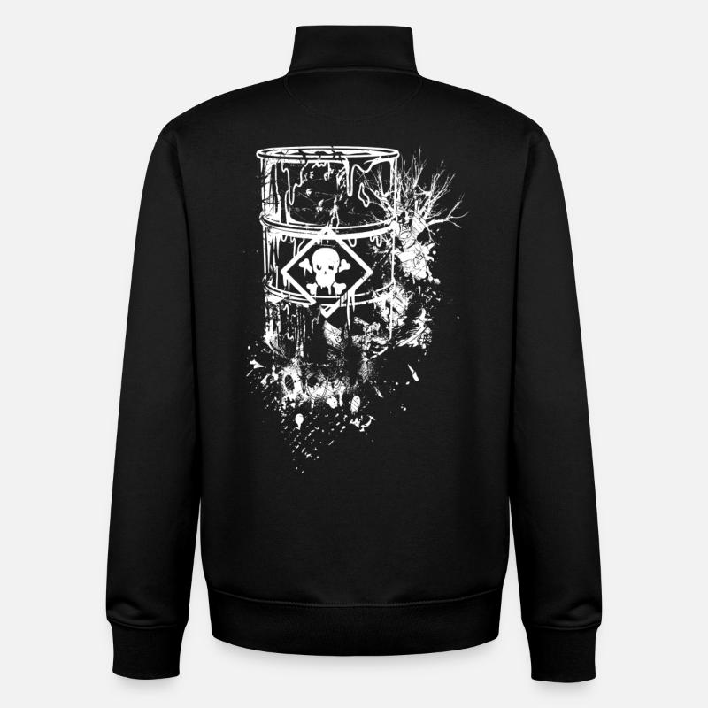 Giftmüll - Unisex Organic Zip Sweatshirt von Stanley/Stella - Schwarz