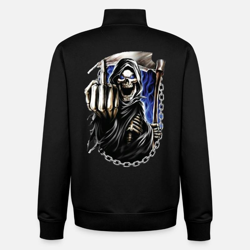 moissonneur - Sweat zippé unisexe en coton bio Stanley/Stella - noir