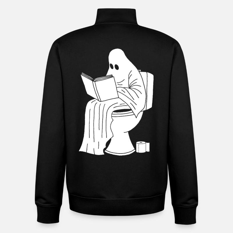 The Ghost Break - Unisex Organic Zip Sweatshirt by Stanley/Stella - black