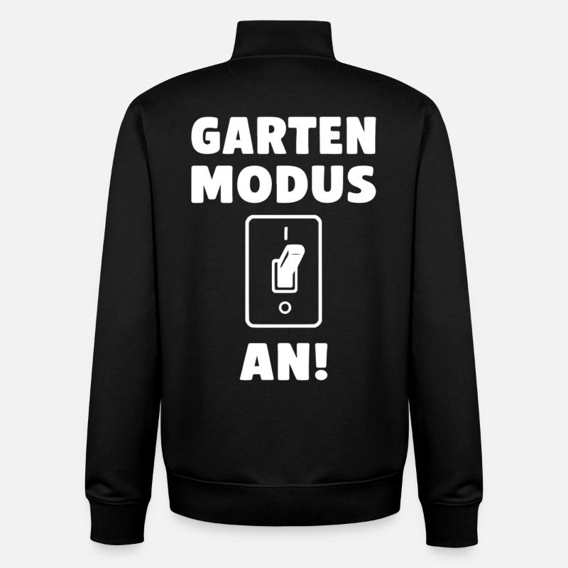 Garten Modus an! - Unisex Organic Zip Sweatshirt von Stanley/Stella - Schwarz