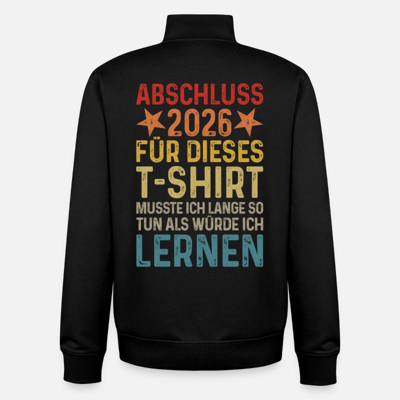 Abschluss 2026 - Unisex Organic Zip Sweatshirt von Stanley/Stella - Schwarz