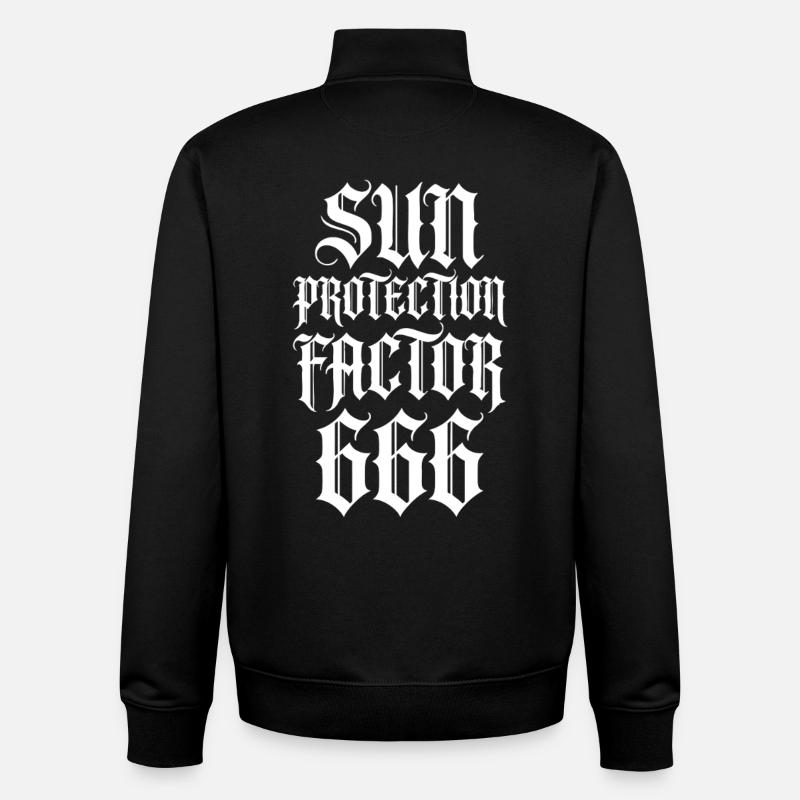 Gothic Provokationsspruch - Unisex Organic Zip Sweatshirt von Stanley/Stella - Schwarz