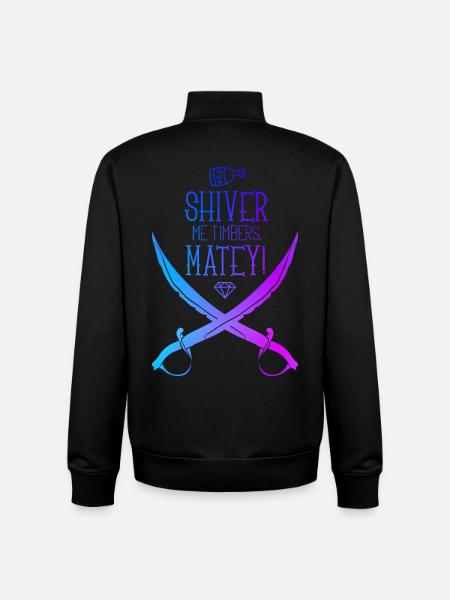 Pirate saber - Unisex Organic Zip Sweatshirt by Stanley/Stella - black