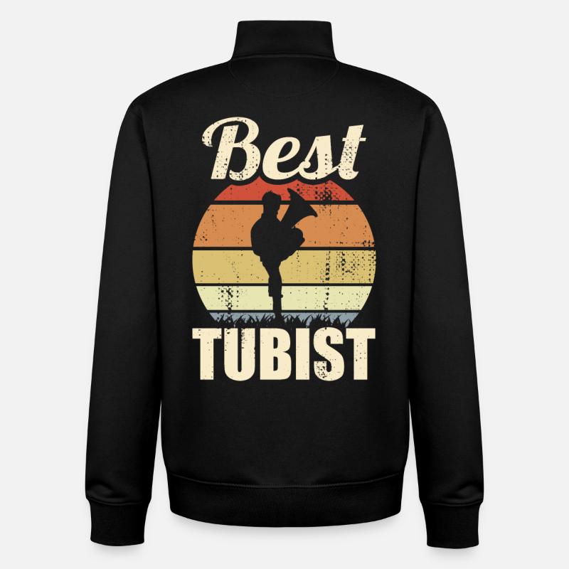 Bester Tubaspieler - Unisex Organic Zip Sweatshirt von Stanley/Stella - Schwarz
