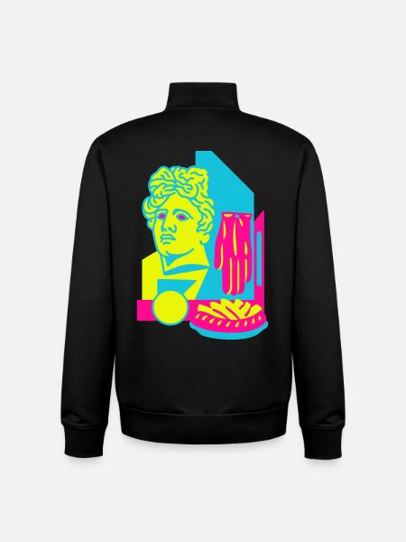 Art Food - Unisex Organic Zip Sweatshirt by Stanley/Stella - black