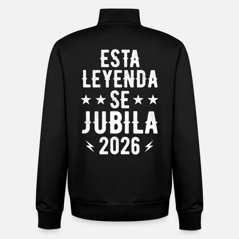 This Legend Retires 2026 - Unisex Organic Zip Sweatshirt by Stanley/Stella - black