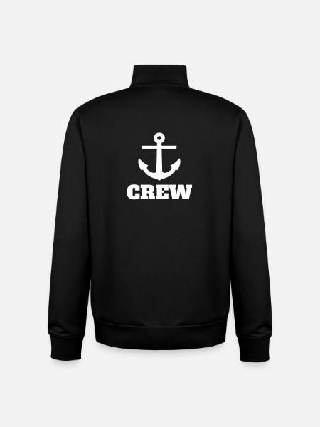 Sailing Crew - Unisex Organic Zip Sweatshirt by Stanley/Stella - black