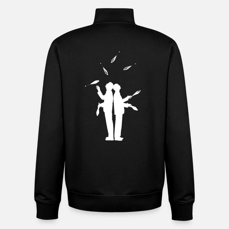 jongleur jonglage jonglage art hobby - Sweat zippé unisexe en coton bio Stanley/Stella - noir