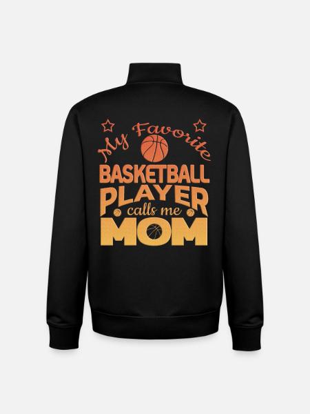 Basketball Mama Love - Unisex Organic Zip Sweatshirt by Stanley/Stella - black