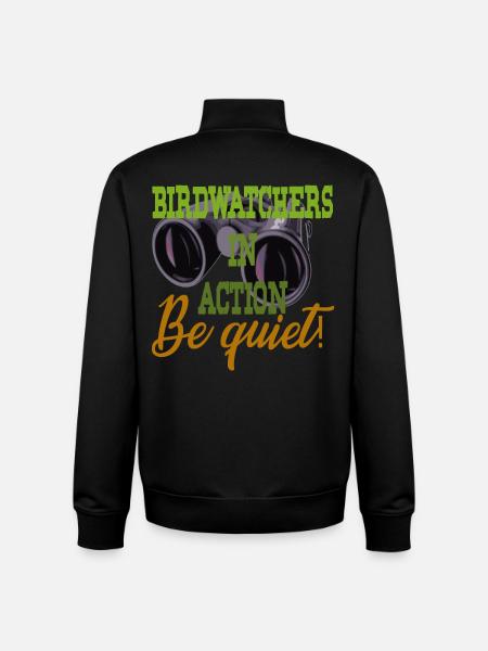 Bird Watching Ornithology - Unisex Organic Zip Sweatshirt by Stanley/Stella - black