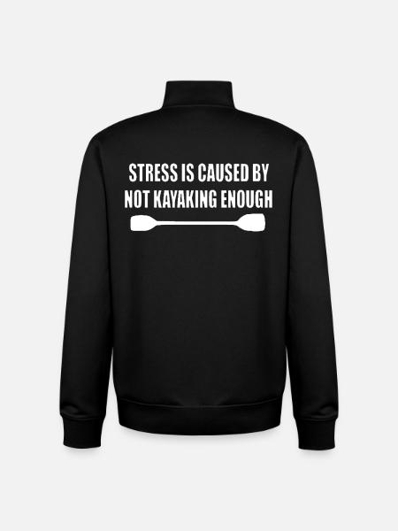 Kayak paddle canoe gift - Unisex Organic Zip Sweatshirt by Stanley/Stella - black