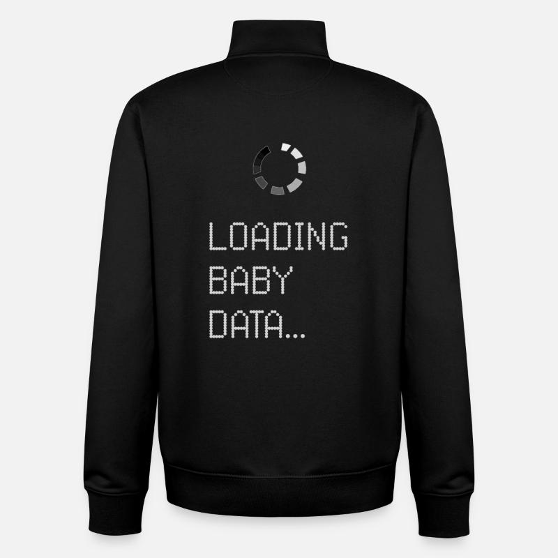 Loading Baby Data - Unisex Organic Zip Sweatshirt by Stanley/Stella - black