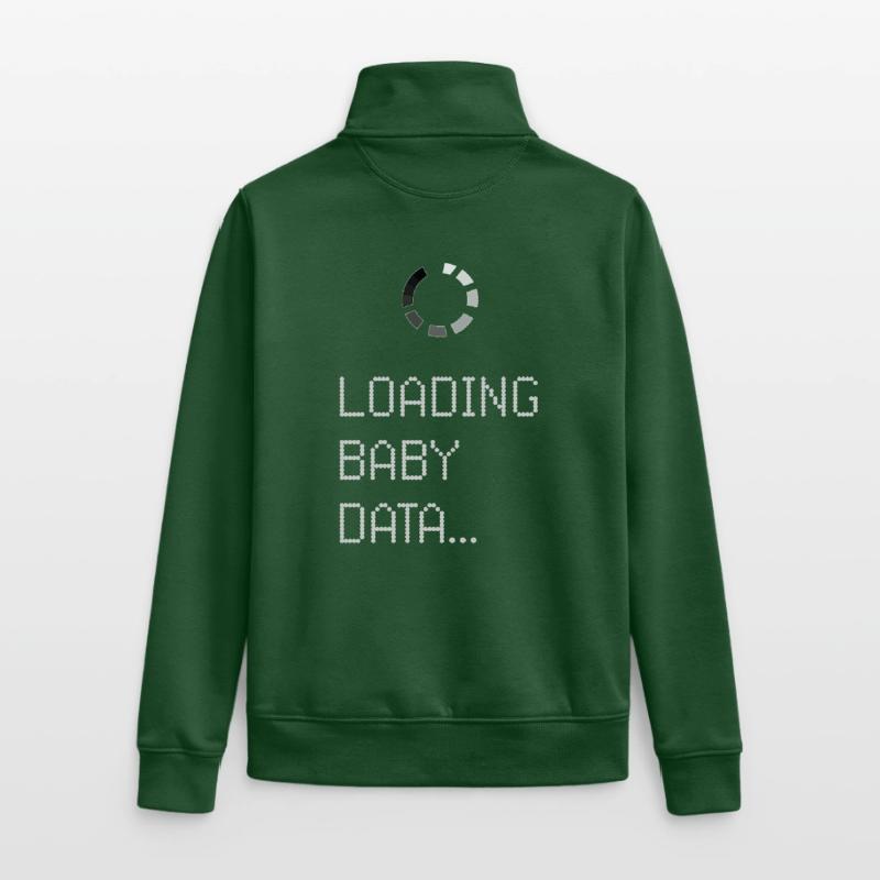 Loading Baby Data Unisex Organic Zip Sweatshirt by Stanley/Stella