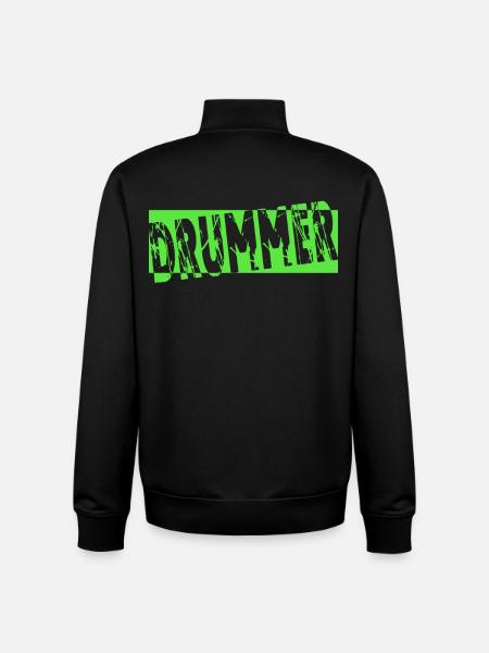 Drums Drummer Gift - Unisex Organic Zip Sweatshirt by Stanley/Stella - black