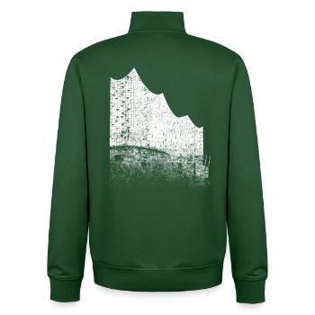 Hamburg Elbphilharmonie Hamburger Hafen Fan Stadt - Unisex Organic Zip Sweatshirt von Stanley/Stella - Flaschengrün - Hinten - AI Model Male 185 dark (185cm)