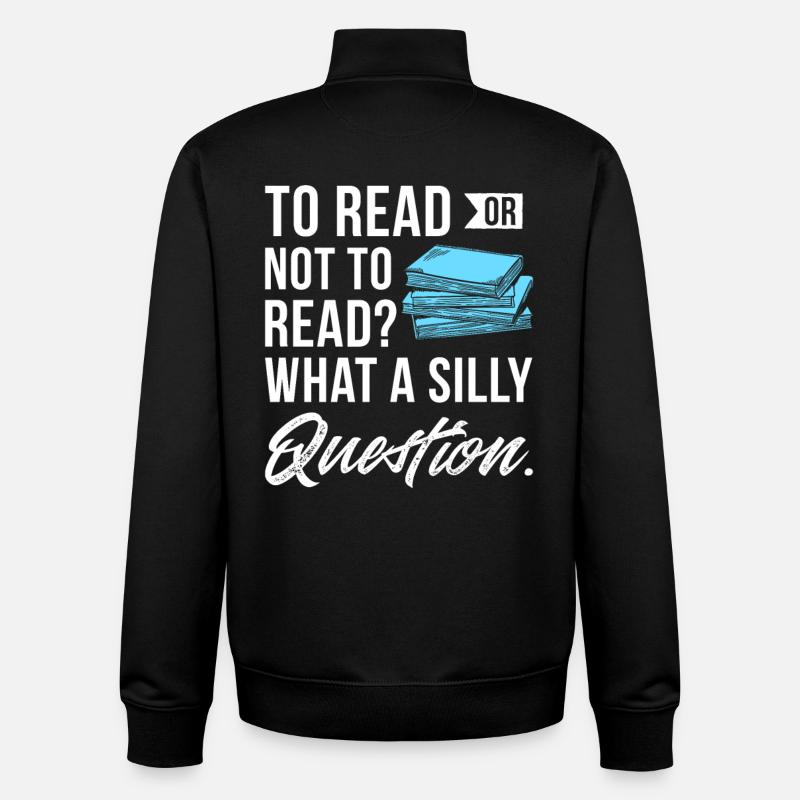 Bücher - Unisex Organic Zip Sweatshirt von Stanley/Stella - Schwarz
