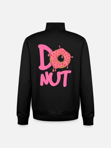 Donut Logo Pink Sparkle - Unisex Organic Zip Sweatshirt by Stanley/Stella - black