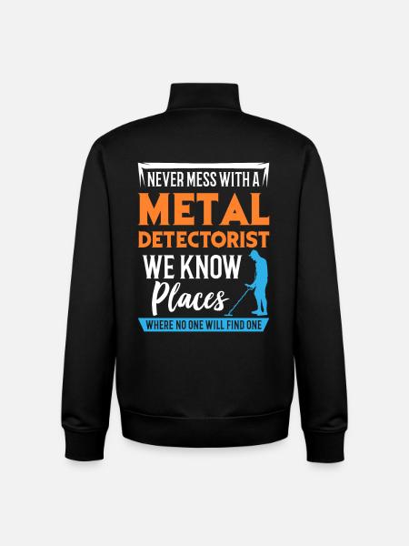 Metal Detectorist - Unisex Organic Zip Sweatshirt by Stanley/Stella - black