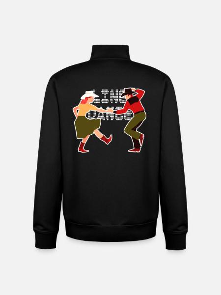 Line Dance - Unisex Organic Zip Sweatshirt by Stanley/Stella - black